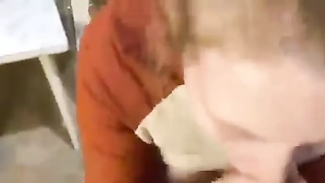 A neighbor gives a blowjob to a Russian man